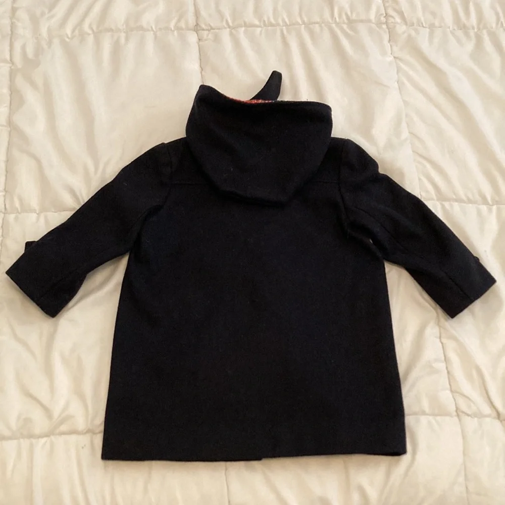 Super Rare Find!! Harrods Vintage Duffle Coat Kids Age 3/4 Years Navy - Picture 11 of 11